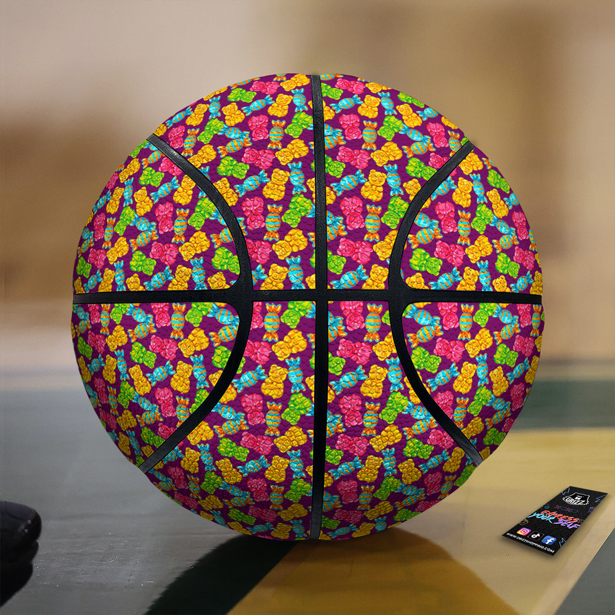Jelly And Colorful Candy Print Basketball