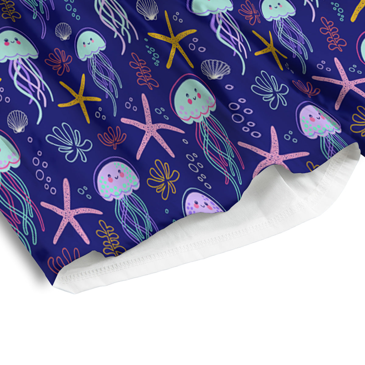 Lucky Cat Japanese Print Pattern Men's Athletic Shorts