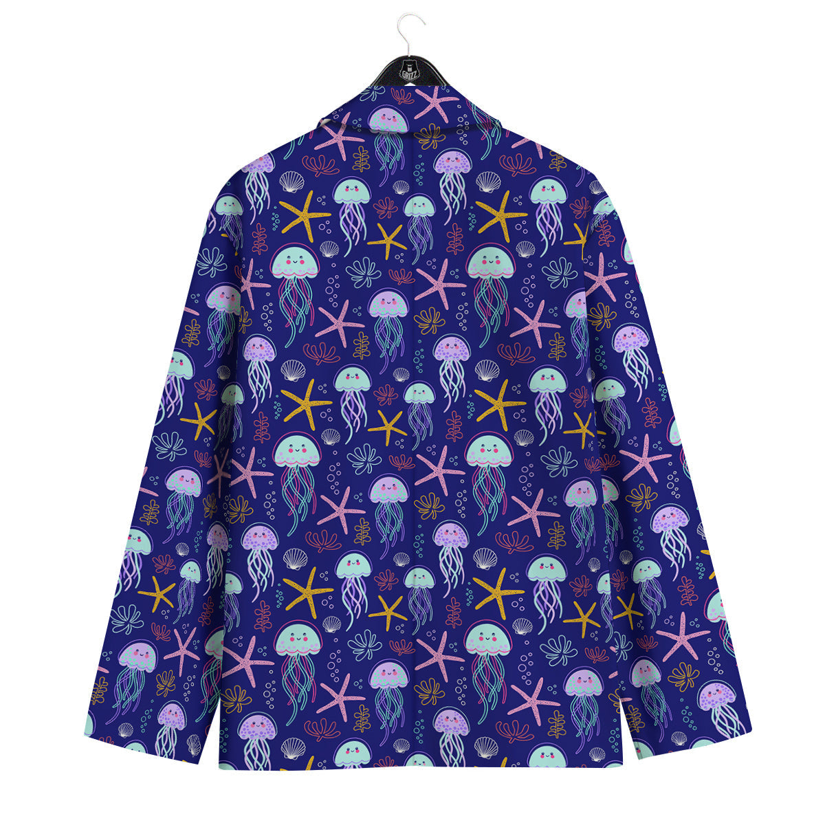 Jellyfish Cute Print Pattern Men's Sport Coat-grizzshop
