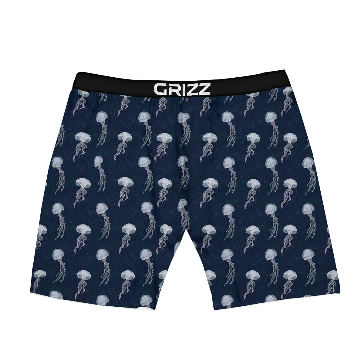Jellyfish Fish Print Pattern Boxer Briefs-grizzshop