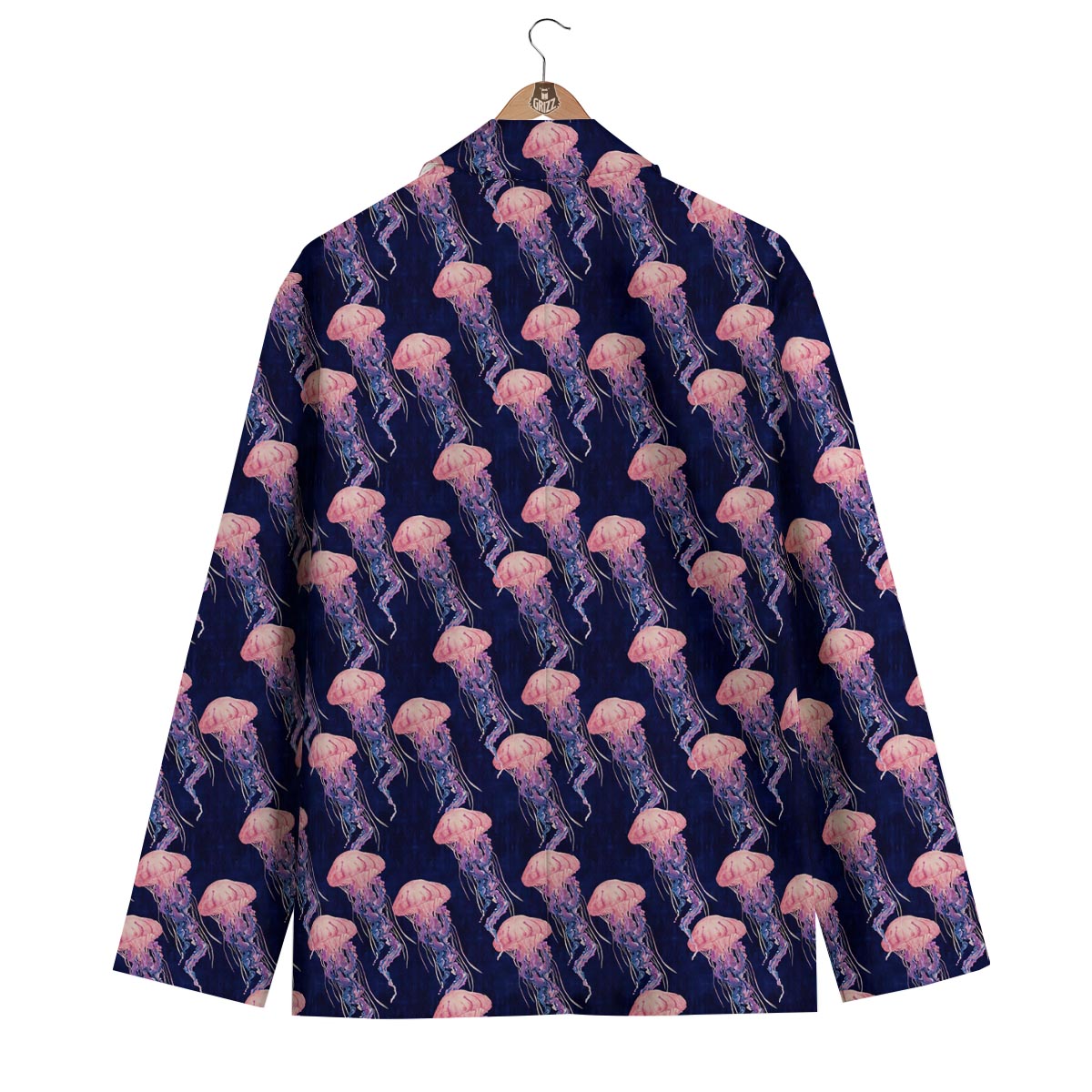 Jellyfish Print Pattern Men's Blazer-grizzshop