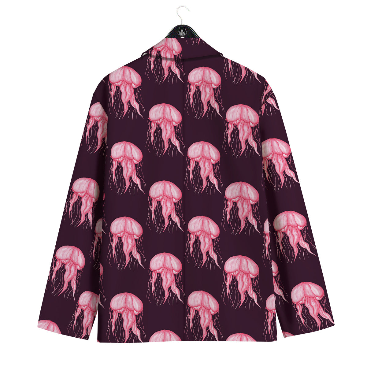 Jellyfish Watercolor Print Pattern Men's Sport Coat-grizzshop