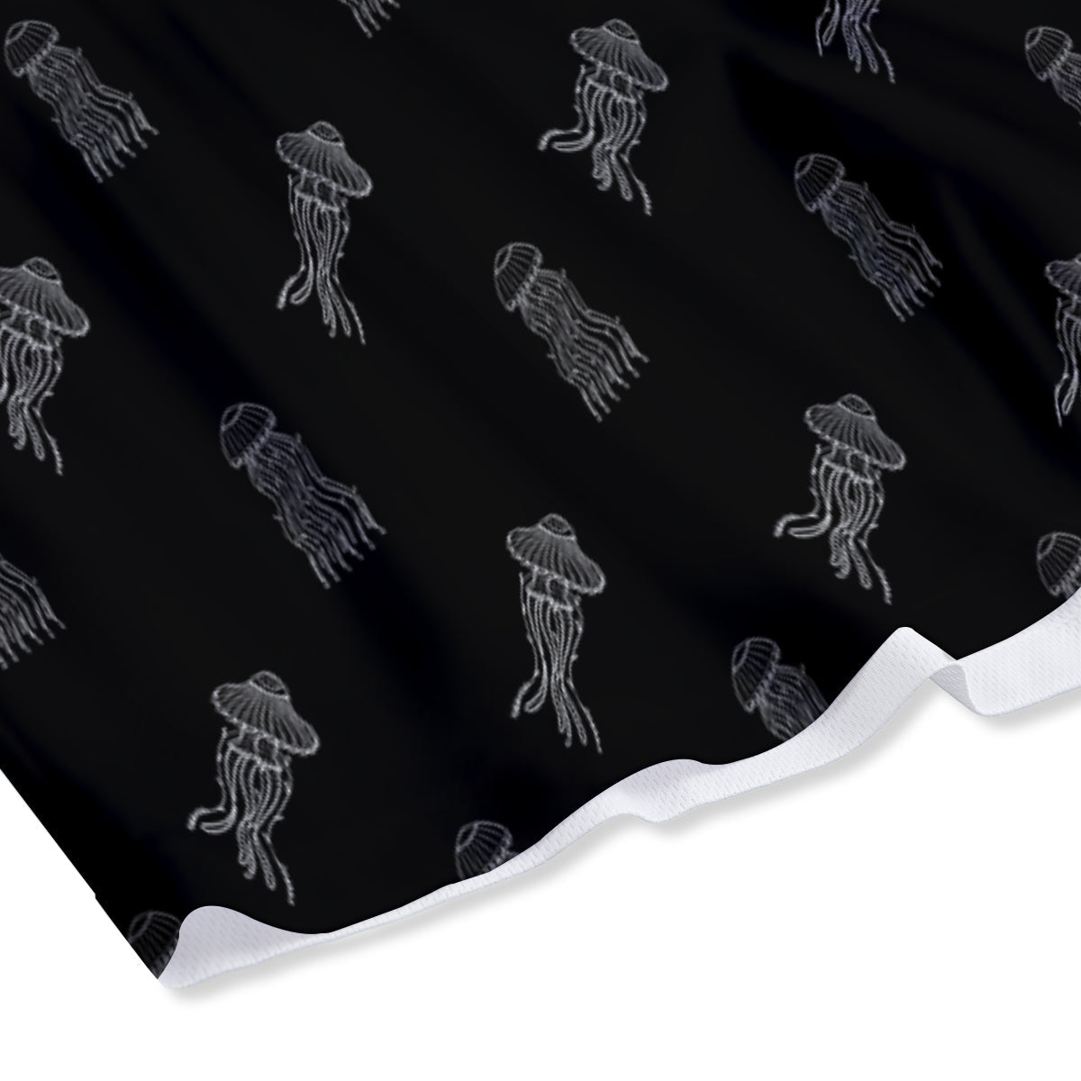Jellyfish Zentangle Print Pattern Mesh Shorts