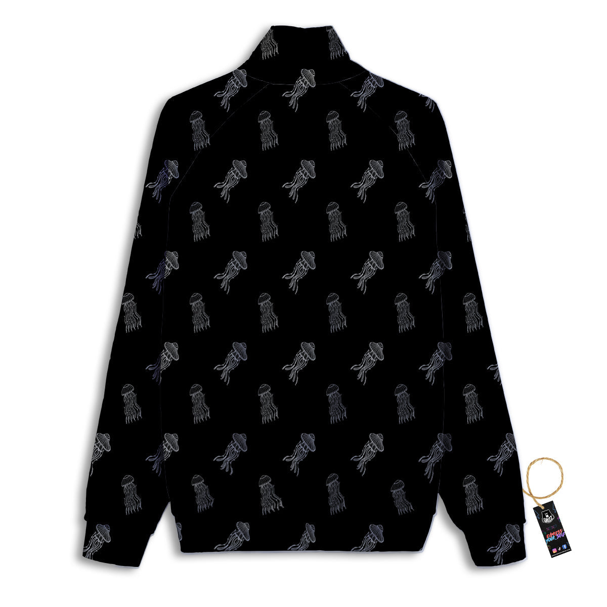 Jellyfish Zentangle Print Pattern Track Jacket-grizzshop