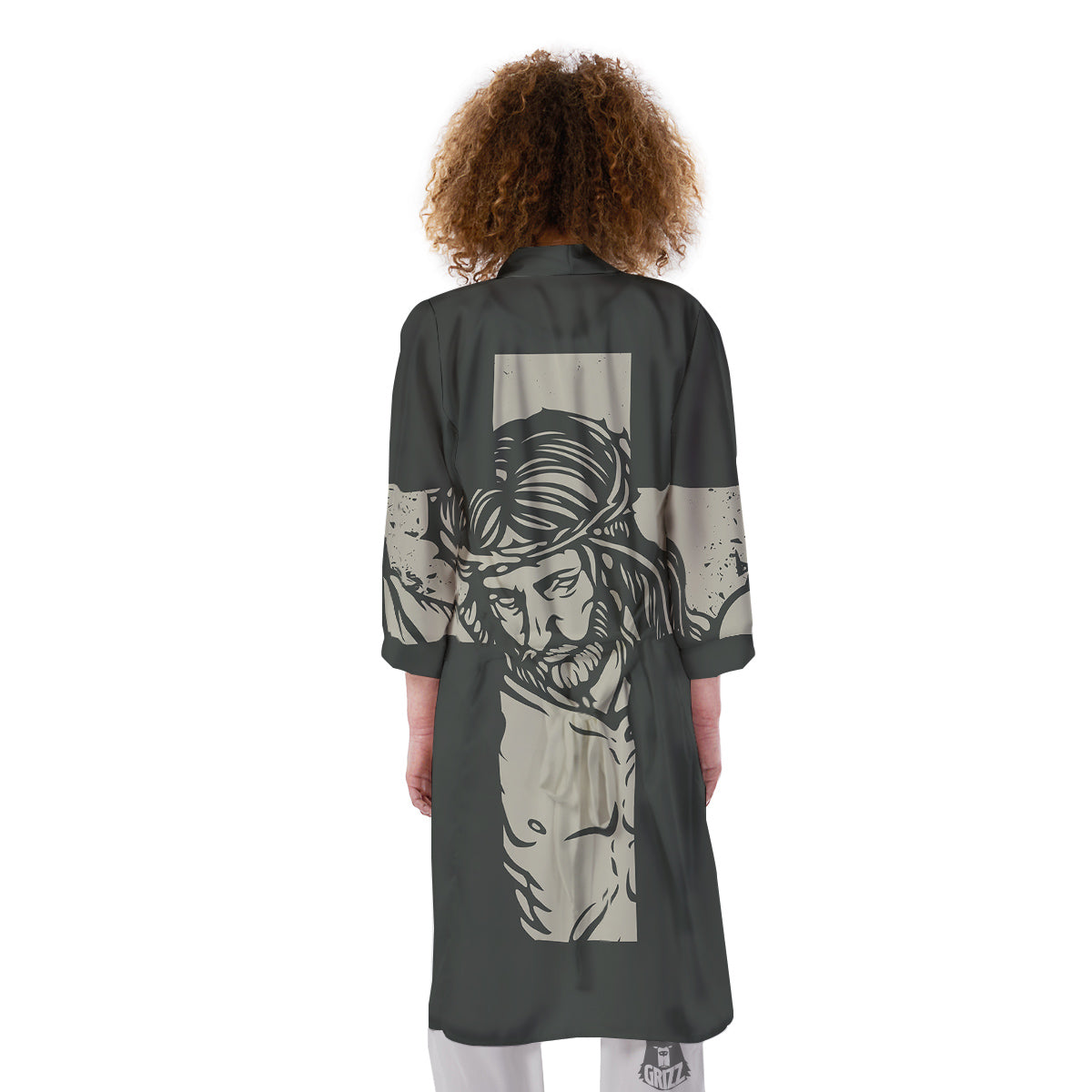 Jesus Christ Crucifixion Print Kimono-grizzshop