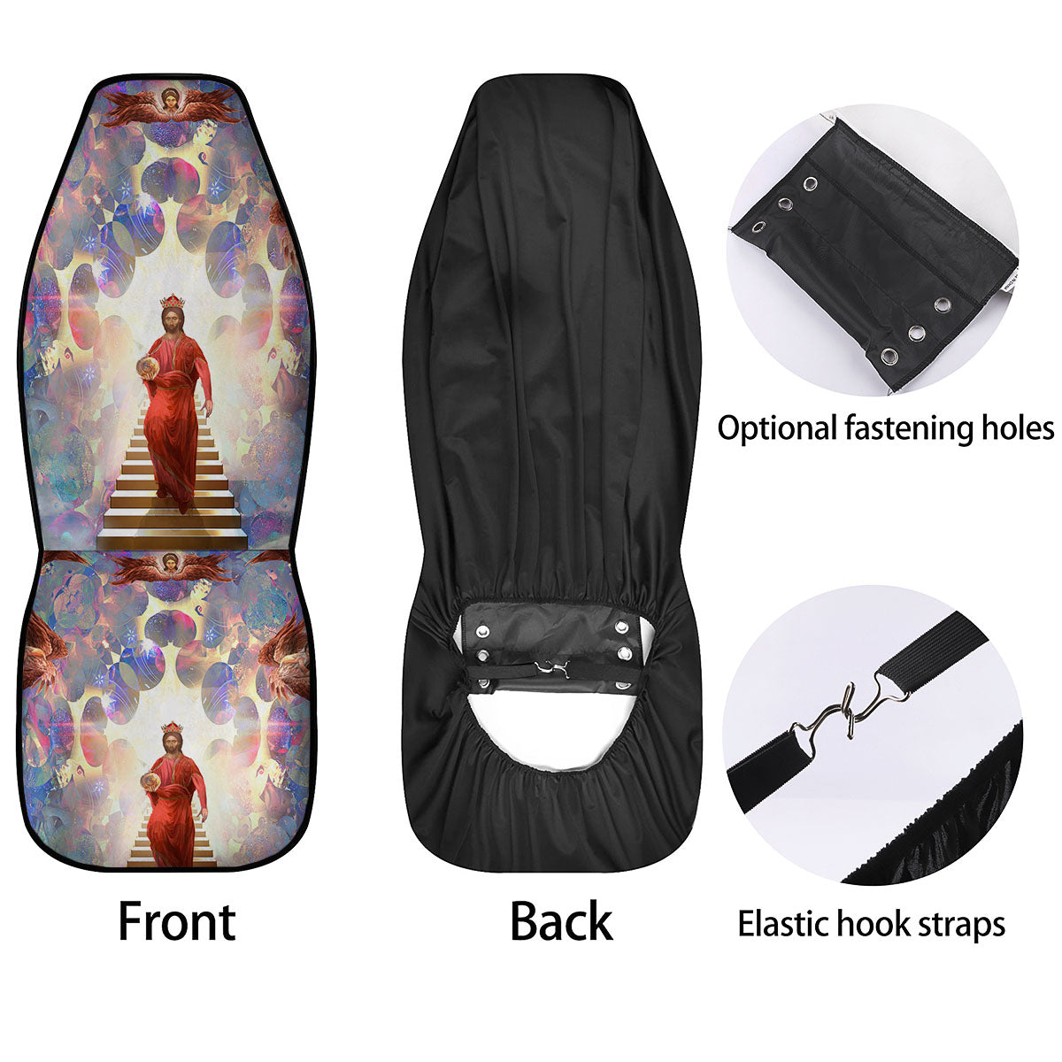 Jesus Christ From Heaven Print Car Seat Covers-grizzshop