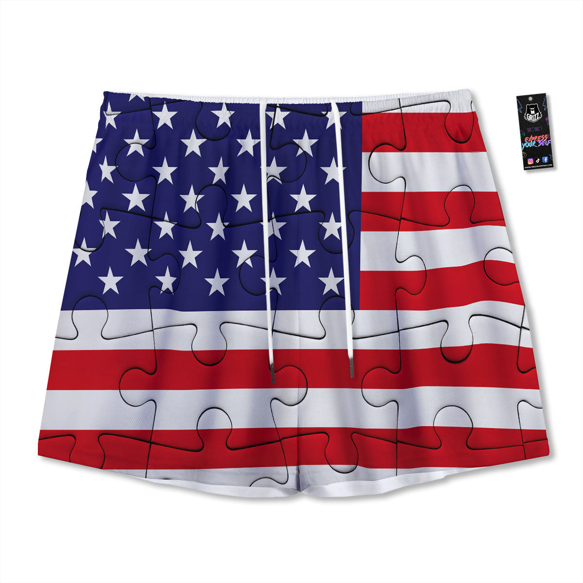 Llama Cute Pink Print Pattern Mesh Shorts