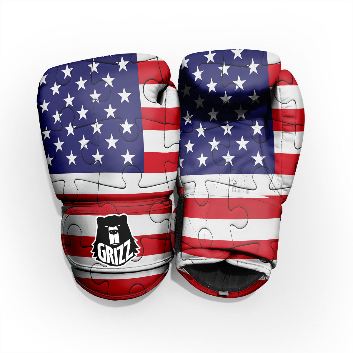 Jigsaw Puzzle American Flag Print Pro Boxing Glove