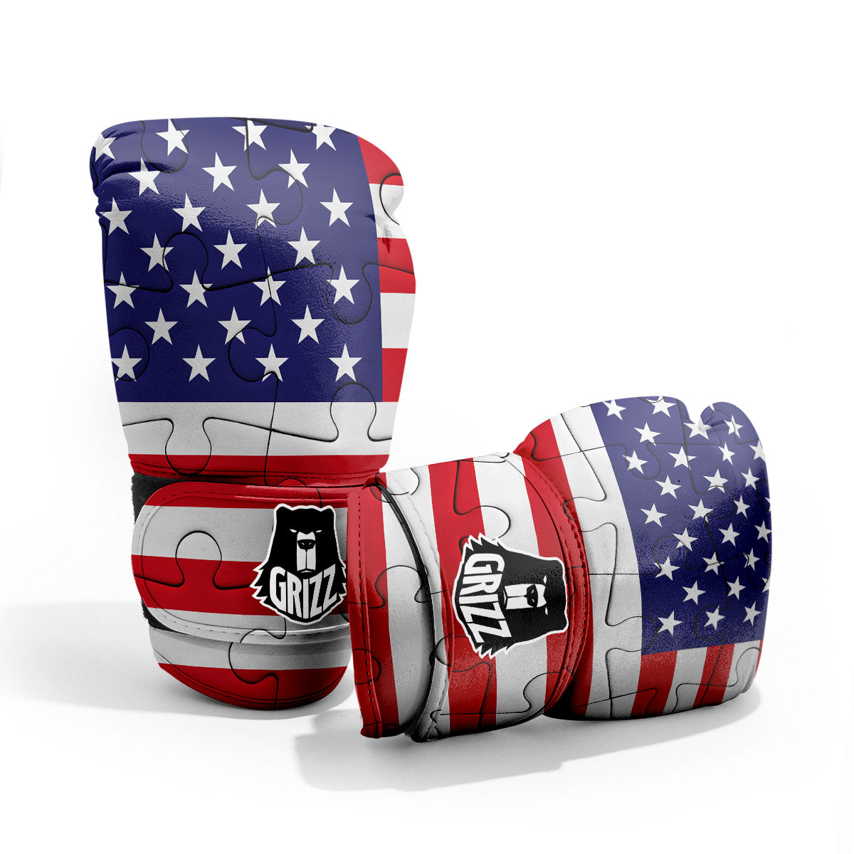 Jigsaw Puzzle American Flag Print Pro Boxing Glove