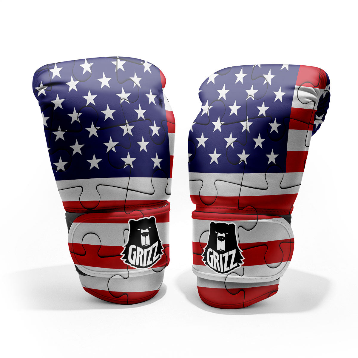Jigsaw Puzzle American Flag Print Pro Boxing Glove