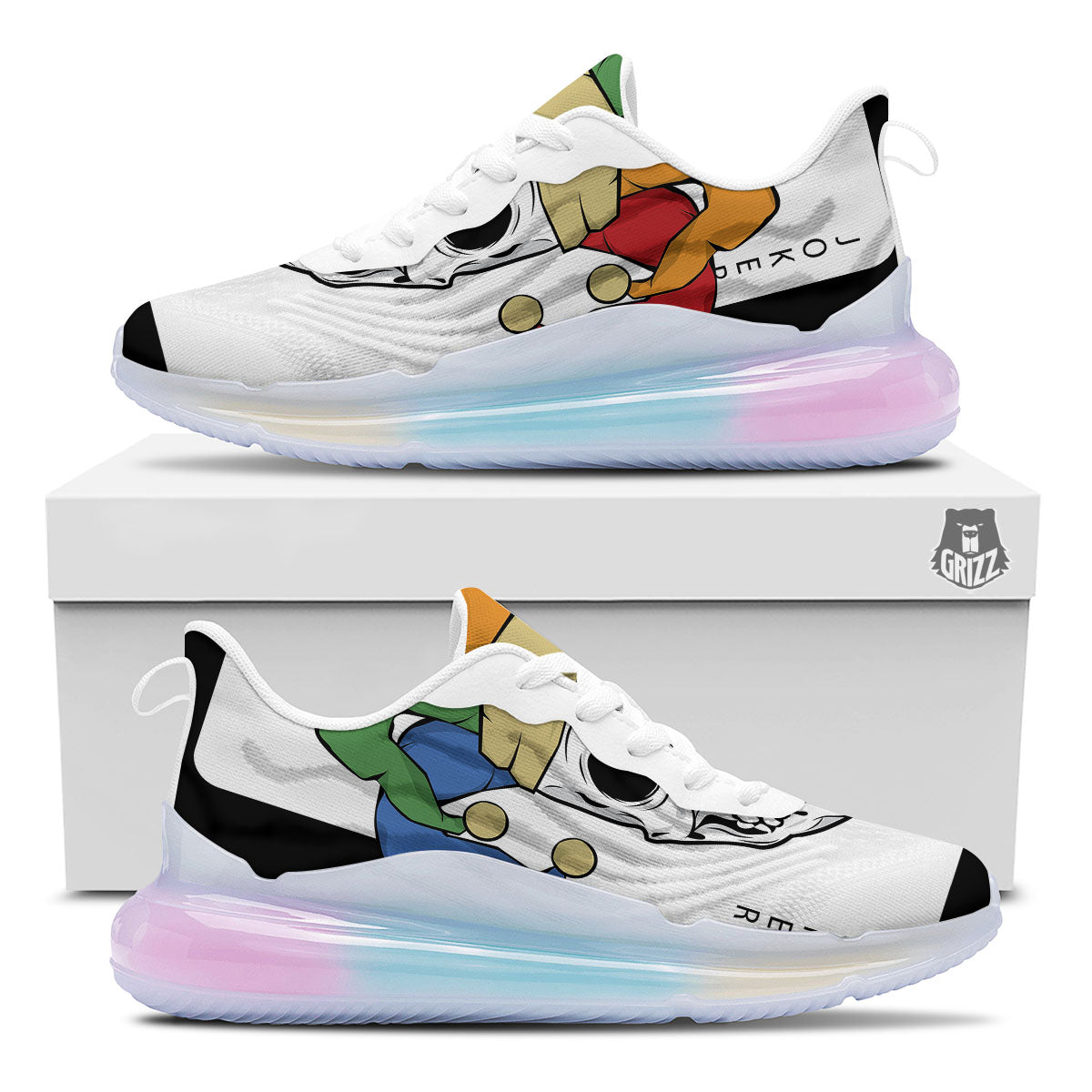 Joker Card Scary Print Running Sneakers-grizzshop