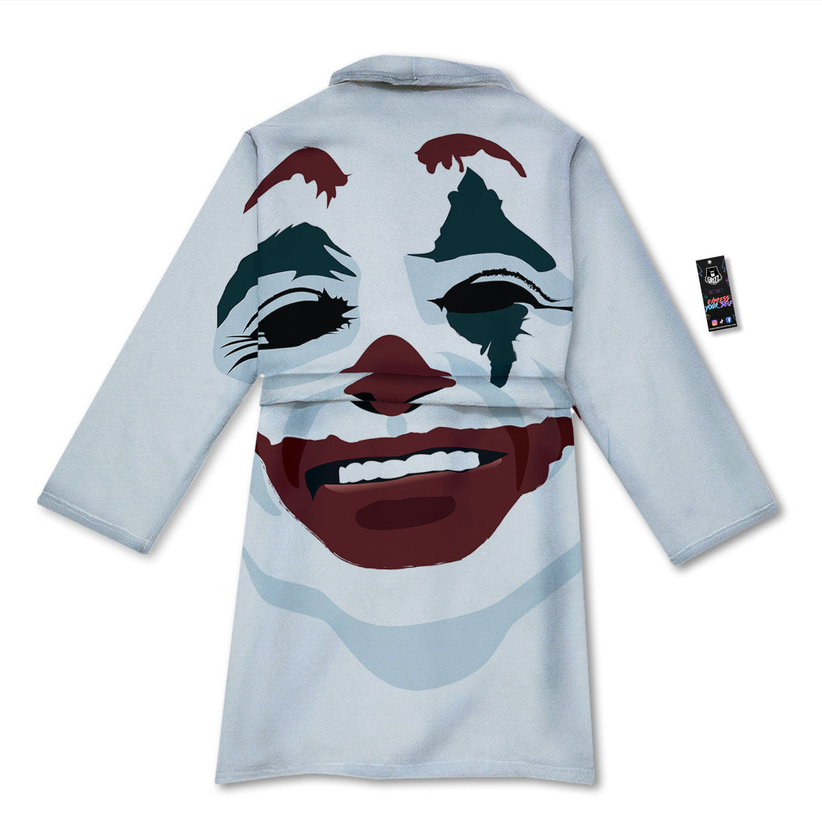 Joker Face Print Bathrobe-grizzshop