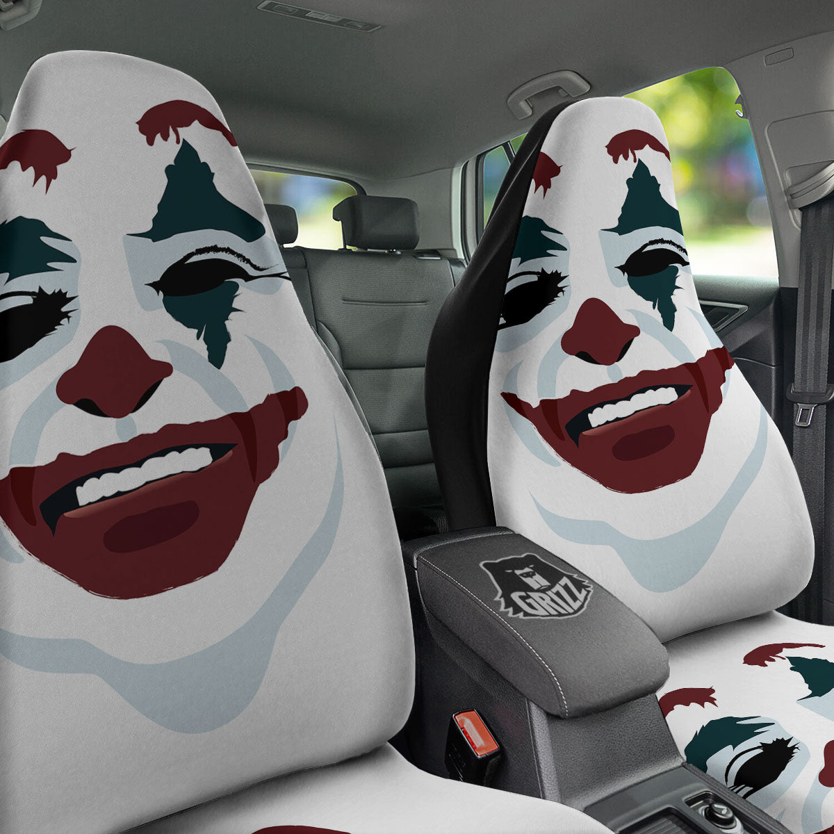 Joker Face Print Car Seat Covers-grizzshop