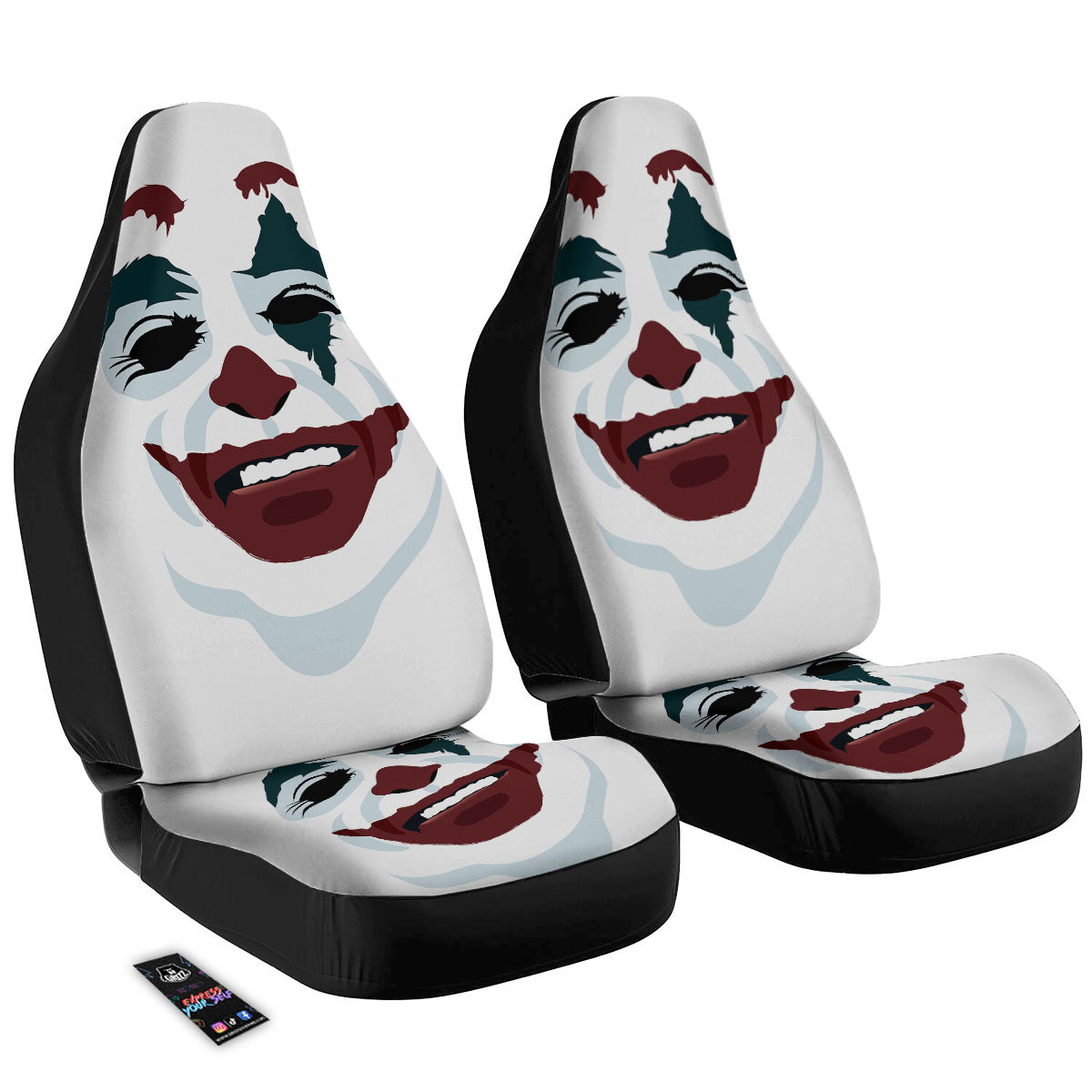 Joker Face Print Car Seat Covers Grizzshopping