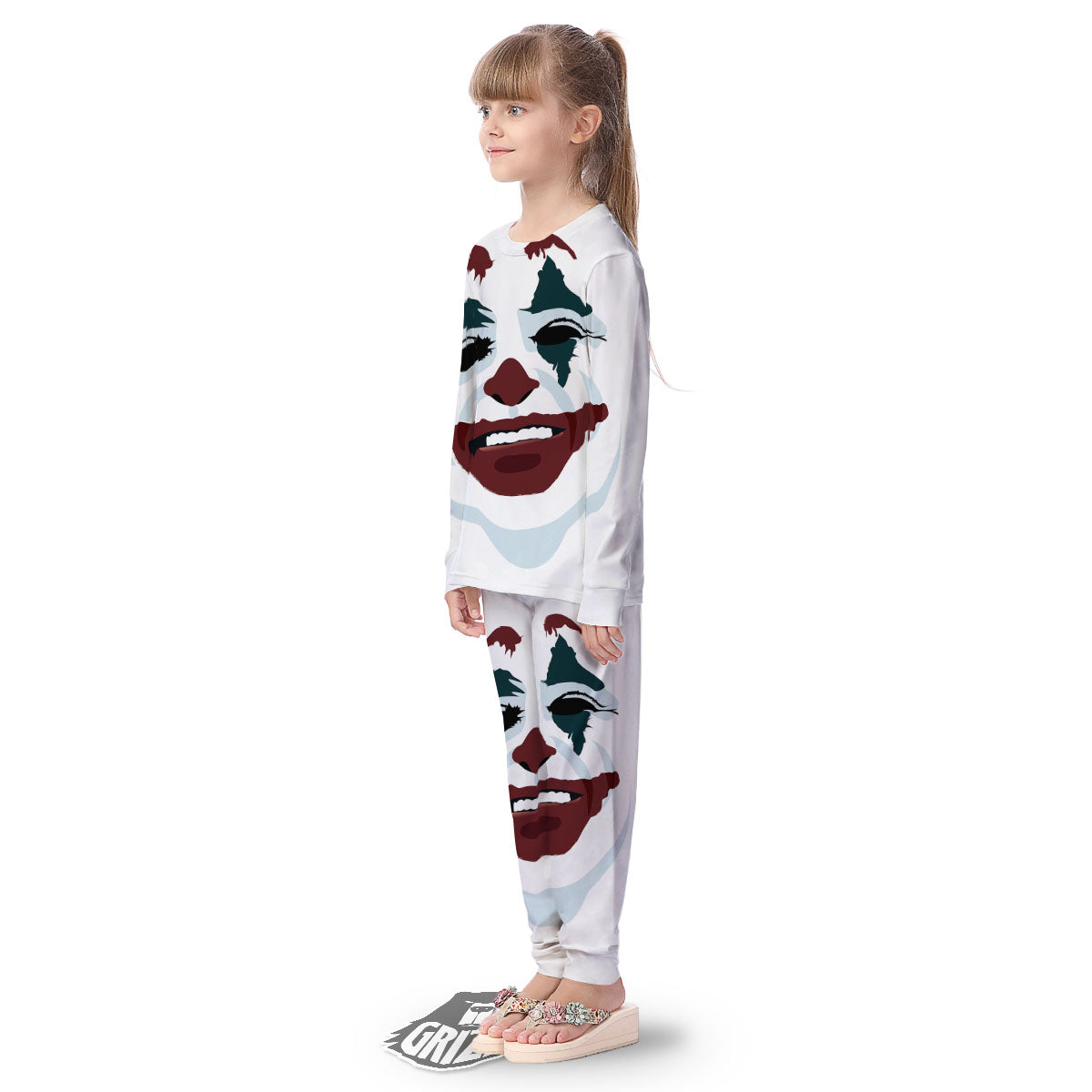 Joker Face Print Kid's Pajamas-grizzshop