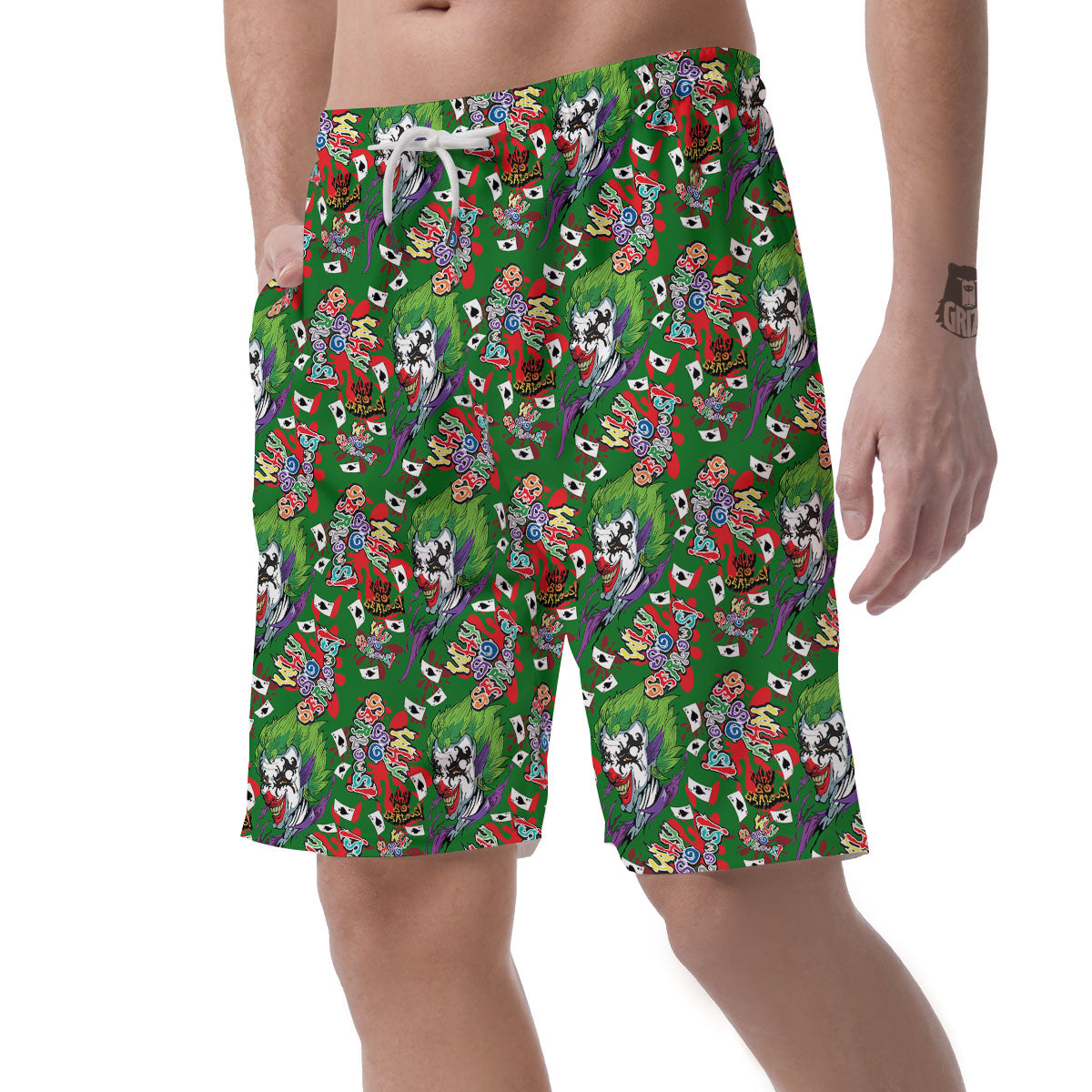 Joker Why So Serious Colorful Print Pattern Men's Shorts-grizzshop