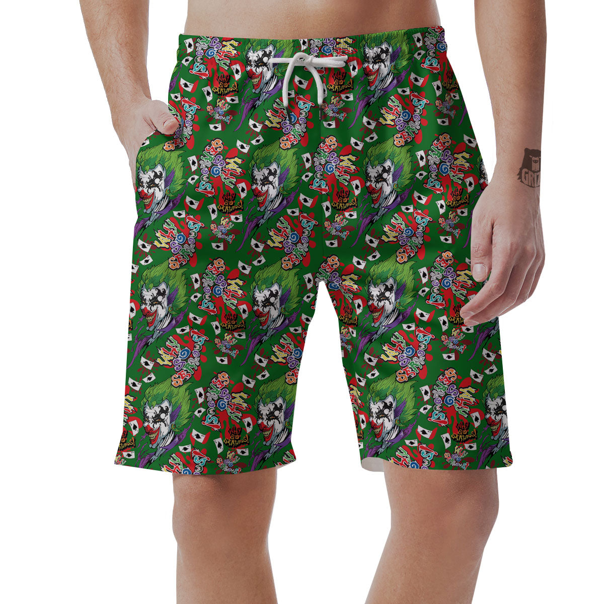 Joker Why So Serious Colorful Print Pattern Men's Shorts-grizzshop