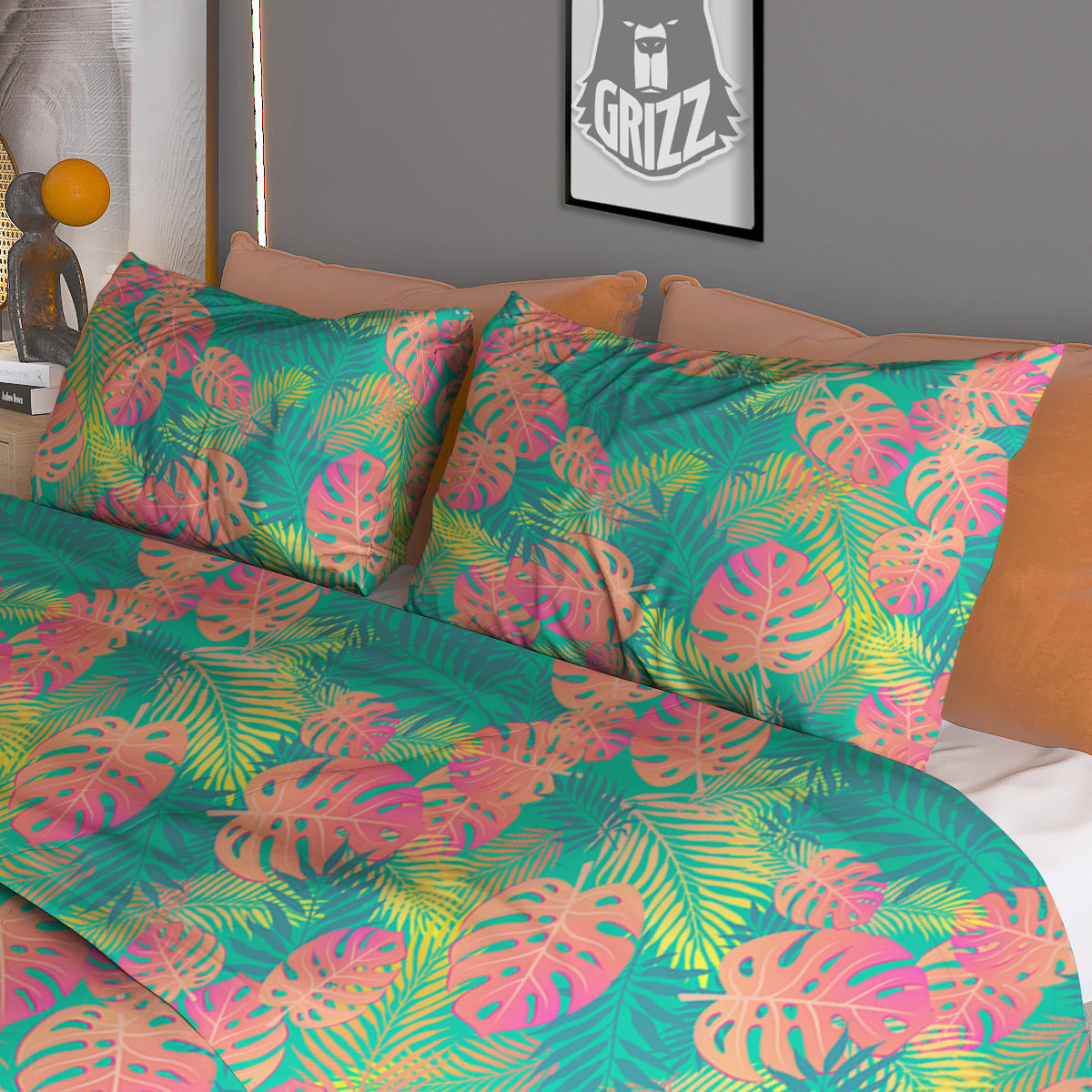 Hop Cone Cute Print Pattern Duvet Cover Bedding Set
