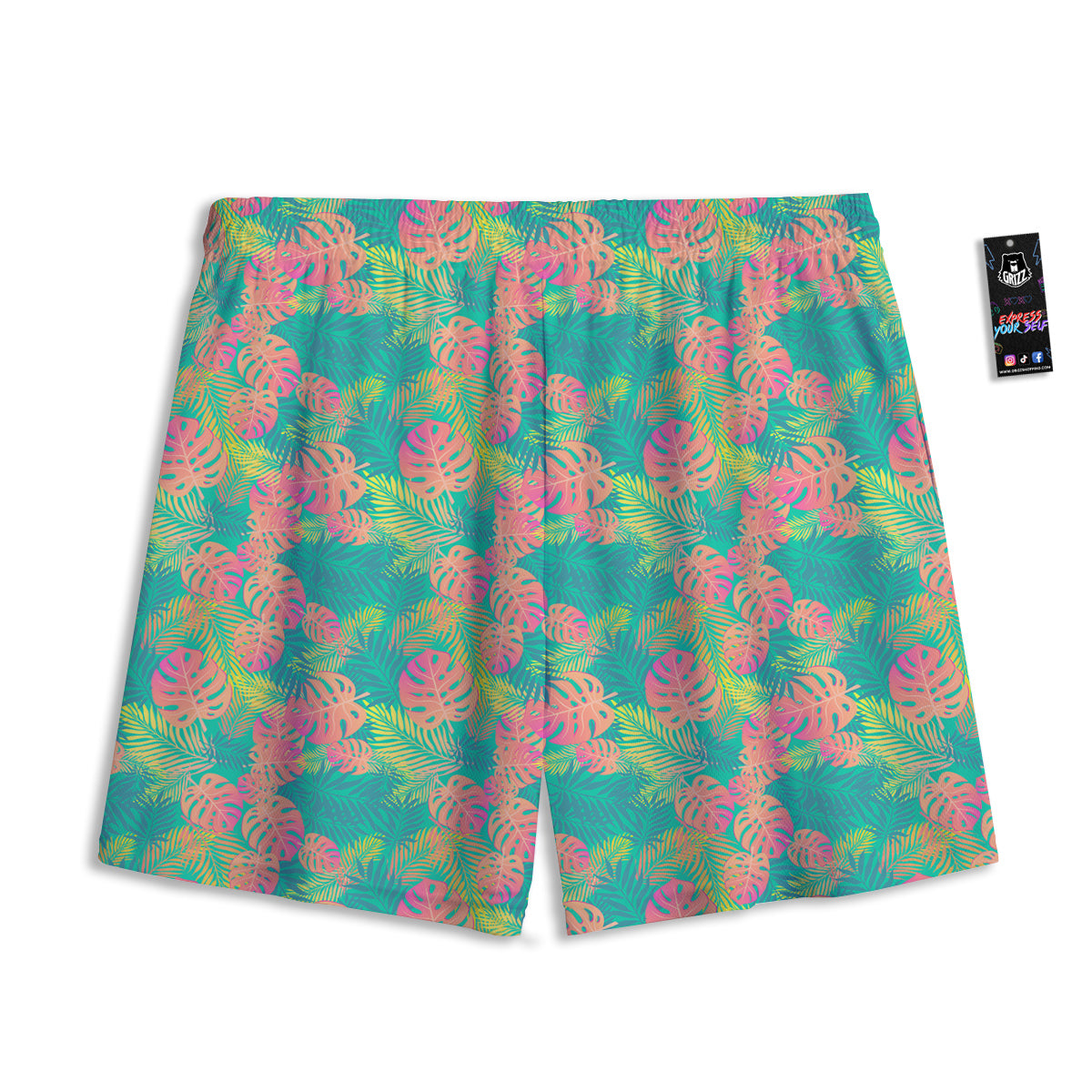 Hop Cone Cute Print Pattern Mesh Shorts