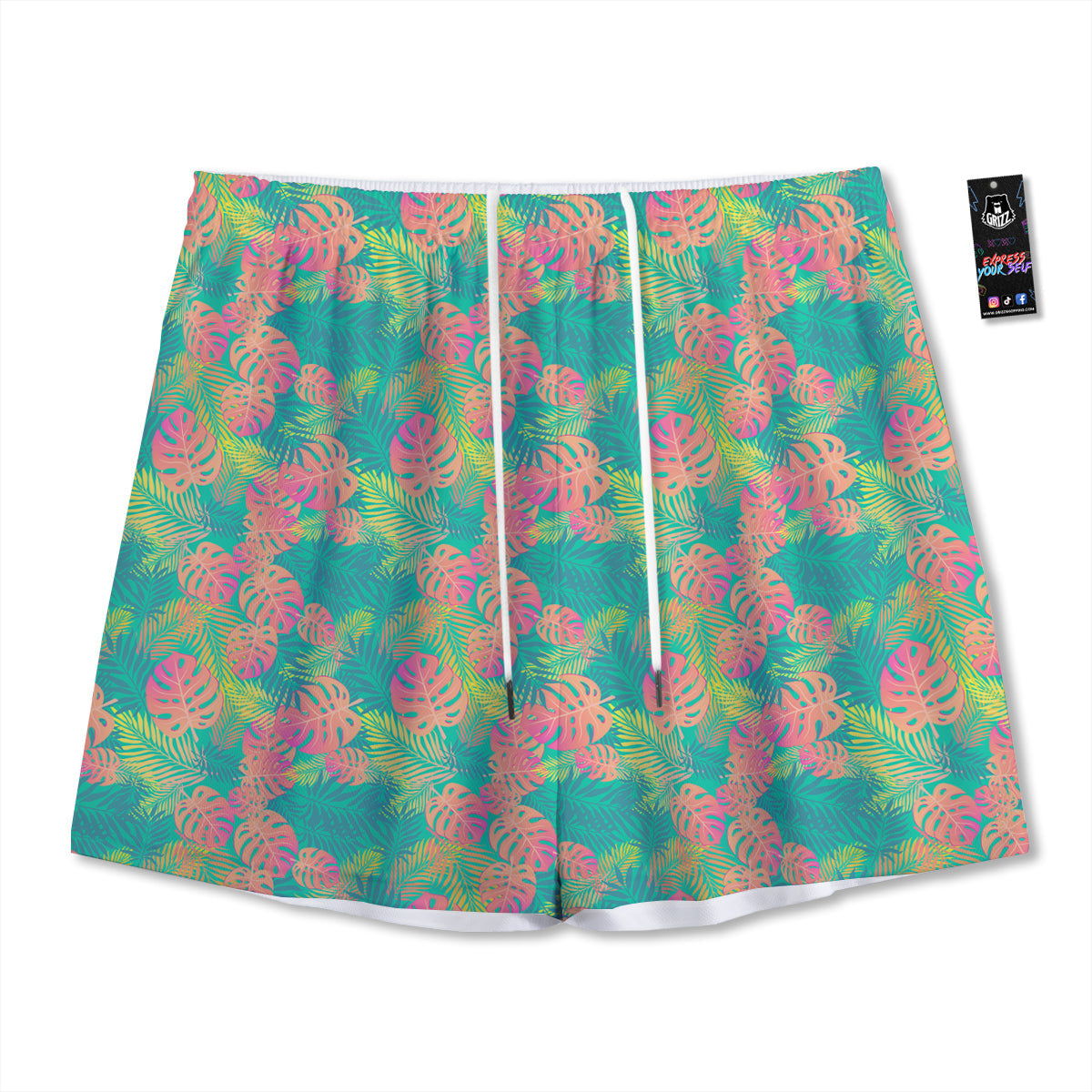 Hop Cone Cute Print Pattern Mesh Shorts