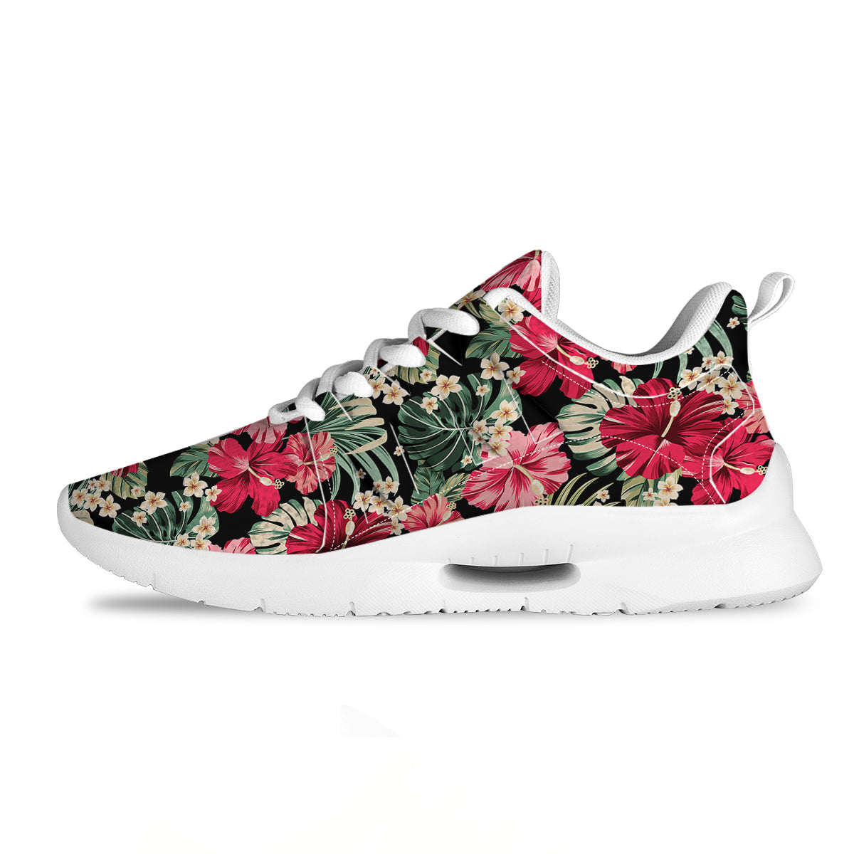 Jungle Hawaiian Tropical Print Pattern Tennis Shoes-grizzshop