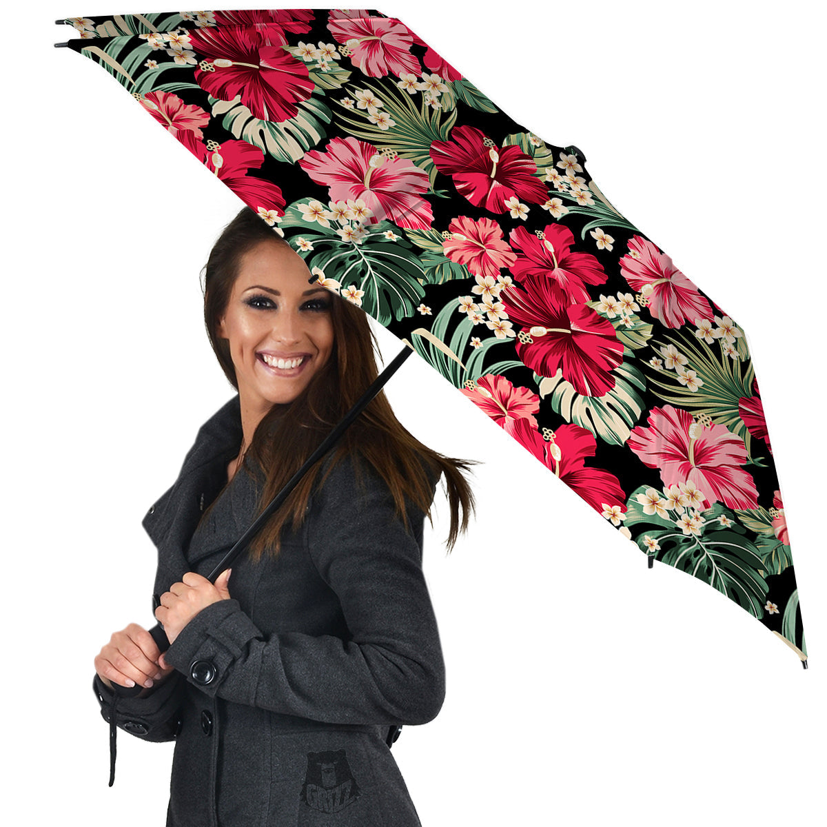 Jungle Hawaiian Tropical Print Pattern Umbrella-grizzshop