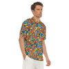 Jungle Hippie Psychedelic Trippy Men's Golf Shirts-grizzshop