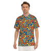 Jungle Hippie Psychedelic Trippy Men's Golf Shirts-grizzshop