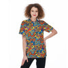 Jungle Hippie Psychedelic Trippy Women's Golf Shirts-grizzshop