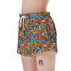 Jungle Hippie Psychedelic Trippy Women's Shorts-grizzshop