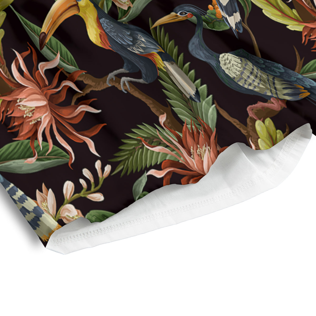 Jungle Tropical Hawaiian Vintage Print Pattern Men's Athletic Shorts-grizzshop