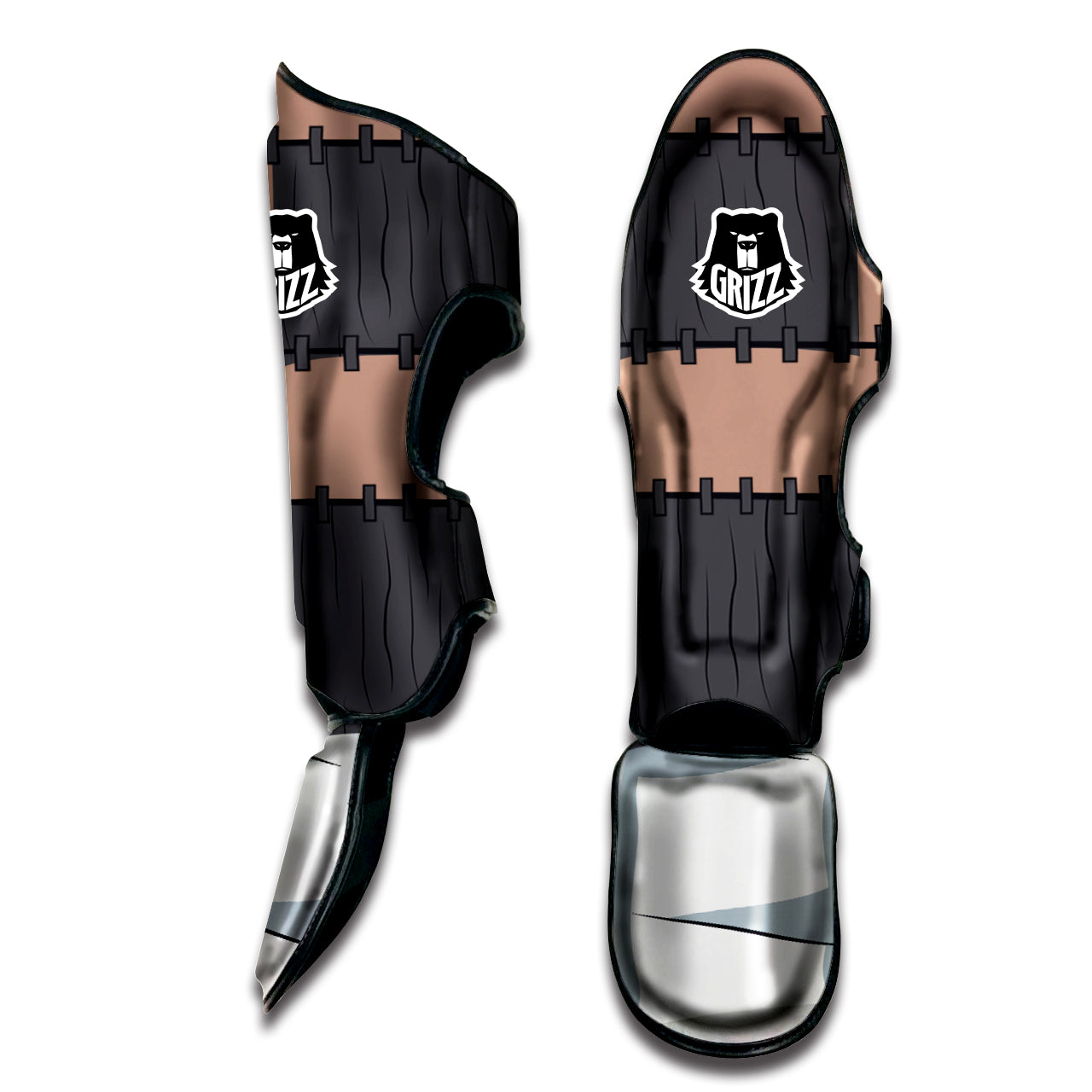 Kakuzu Akatsuki Muay Thai Shin Guards-grizzshop