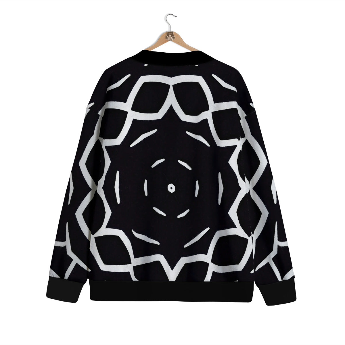 Kaleidoscope Black Print Cardigan-grizzshop