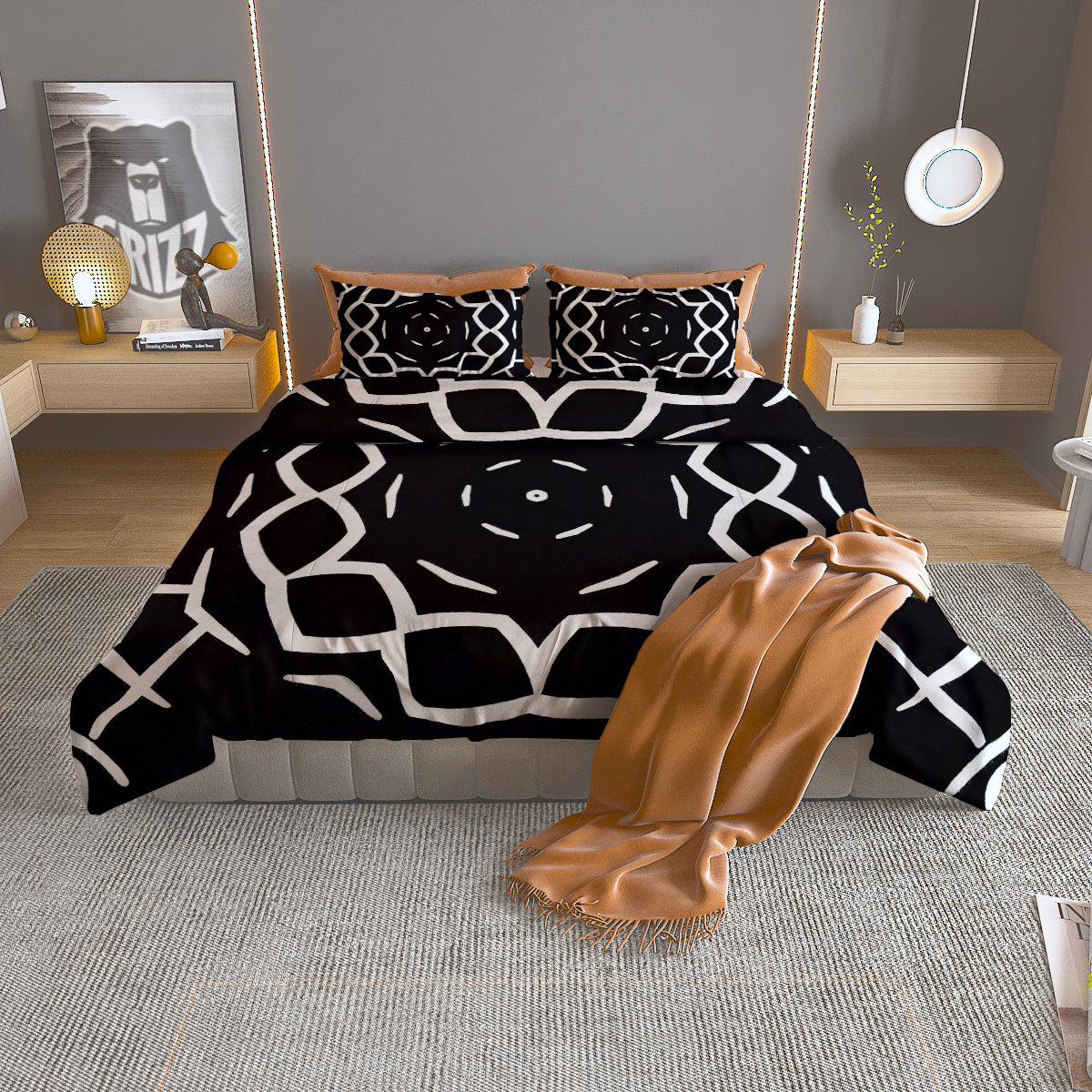 Hop Cone Fresh Print Duvet Cover Bedding Set