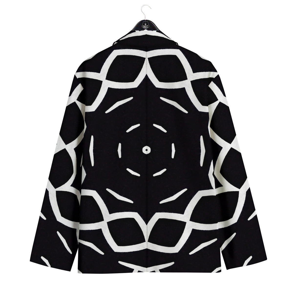 Kaleidoscope Black Print Men's Sport Coat-grizzshop