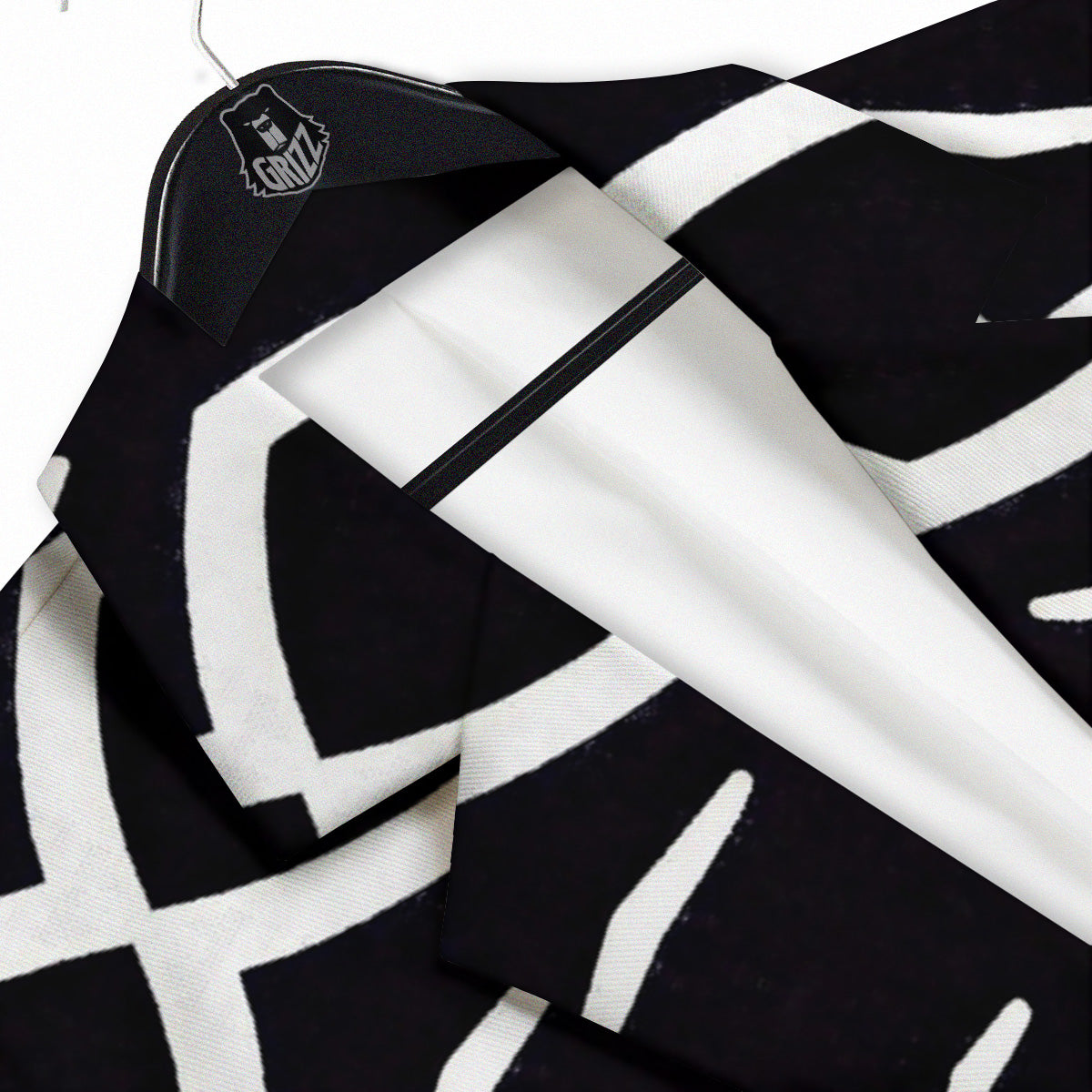 Kaleidoscope Black Print Men's Sport Coat-grizzshop