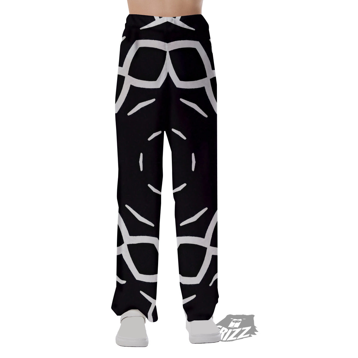 Kaleidoscope Black Print Pajama Pants-grizzshop