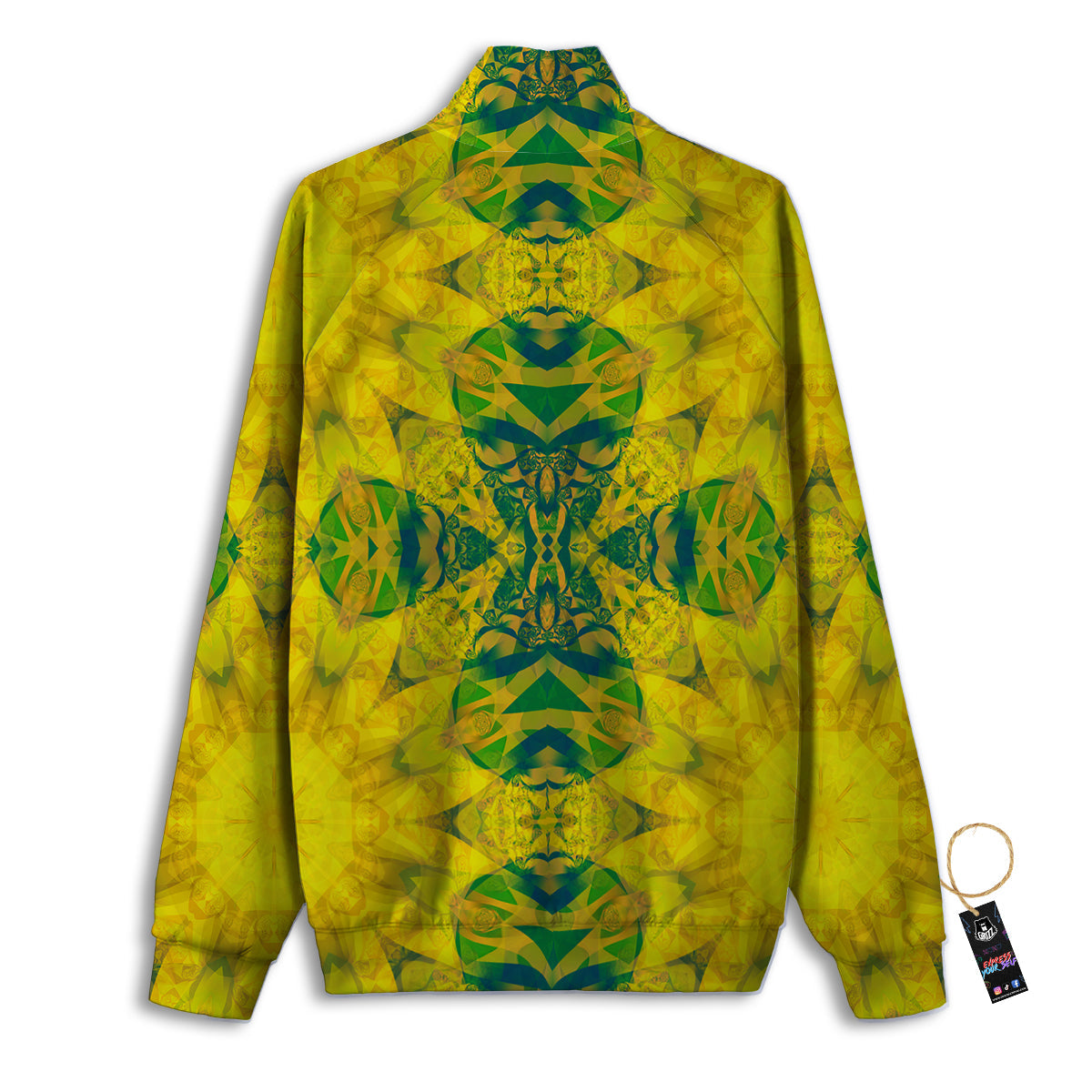 Kaleidoscope Blue And Purple Print Track Jacket-grizzshop