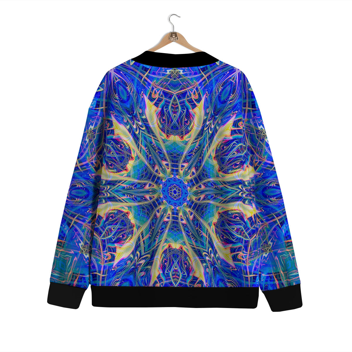 Kaleidoscope Blue Print Cardigan-grizzshop