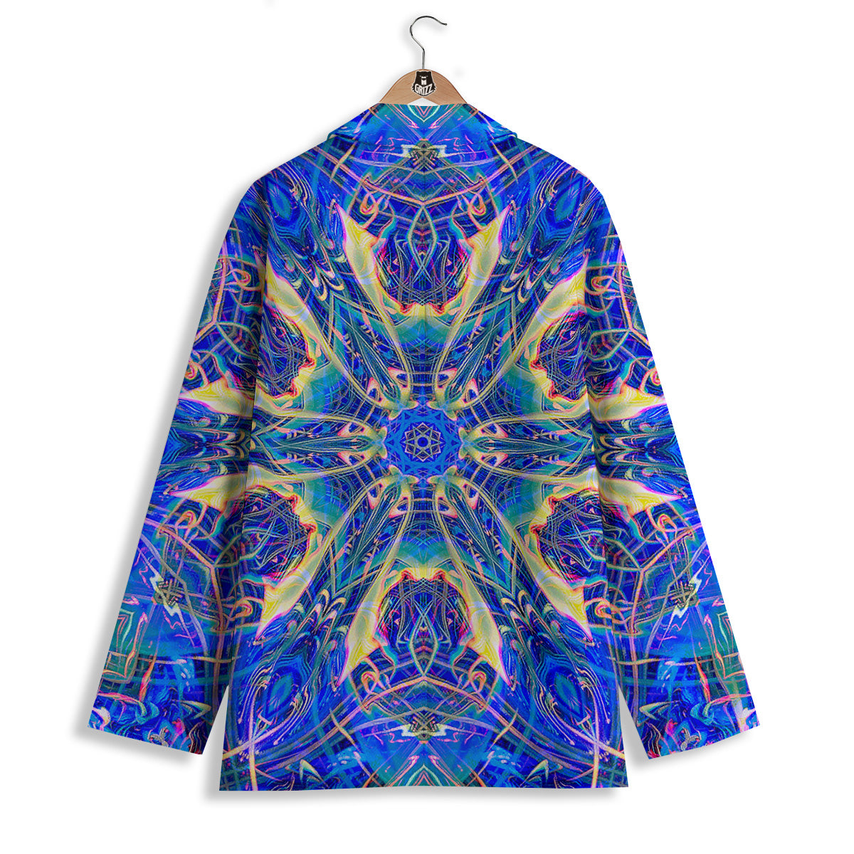 Kaleidoscope Blue Print Women's Blazer-grizzshop