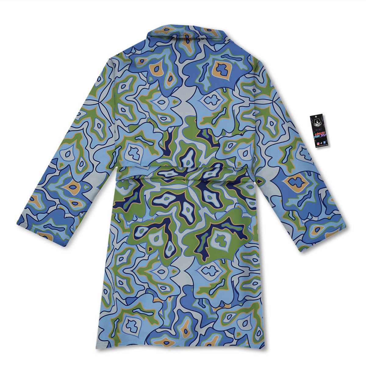 Kaleidoscope Boho Print Bathrobe-grizzshop