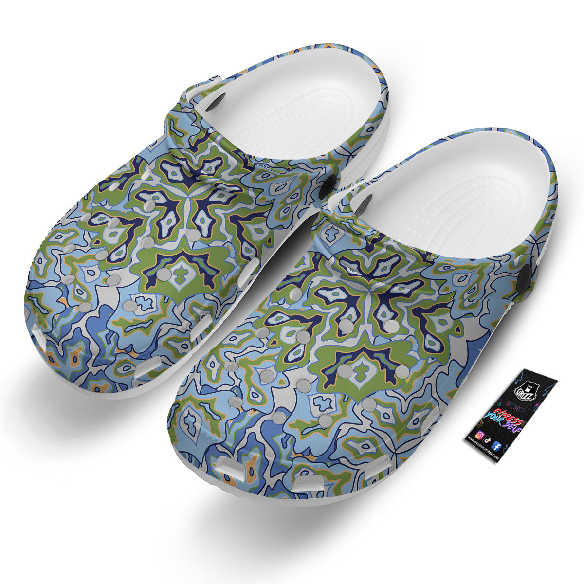 Kaleidoscope Boho Print Clog-grizzshop