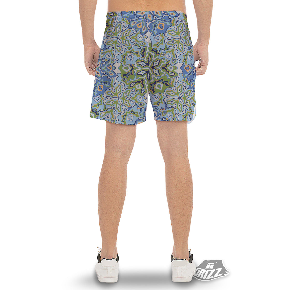 Kaleidoscope Boho Print Men's Gym Shorts-grizzshop