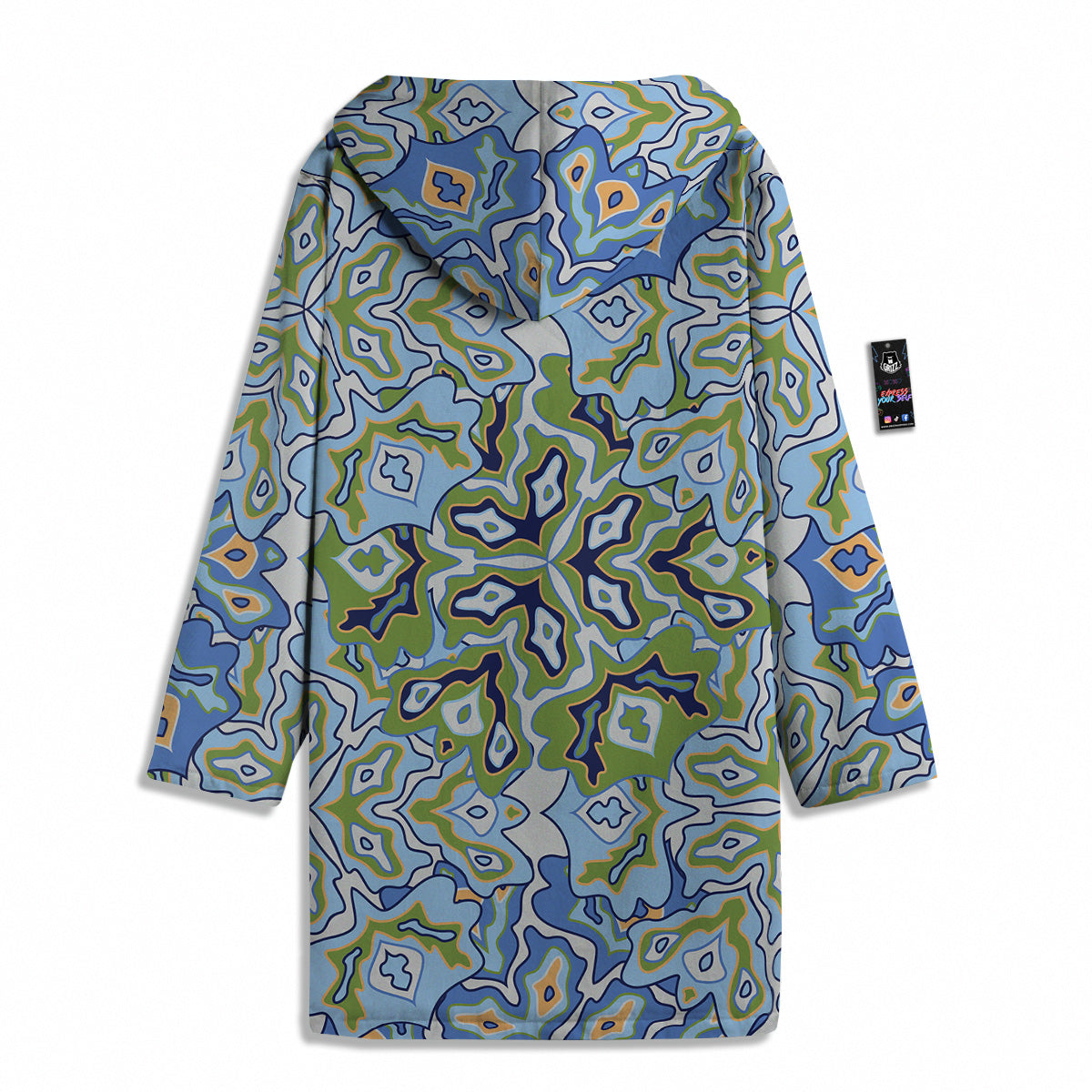 Kaleidoscope Boho Print Men's Windbreaker Jacket-grizzshop