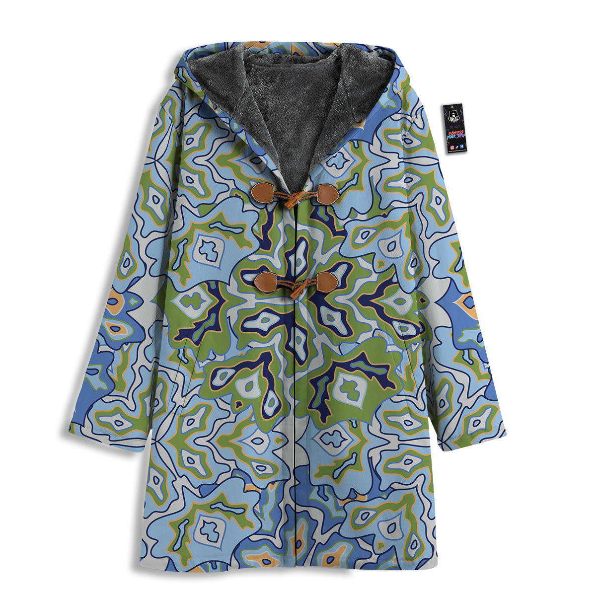 Kaleidoscope Boho Print Men's Windbreaker Jacket-grizzshop