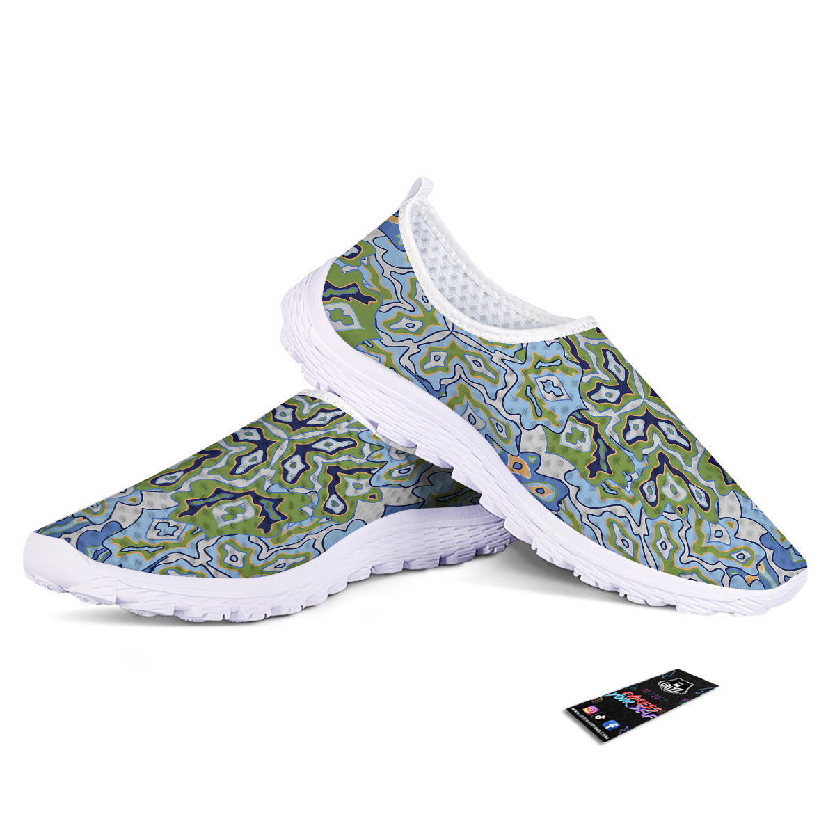 Kaleidoscope Boho Print Nurse Shoes-grizzshop