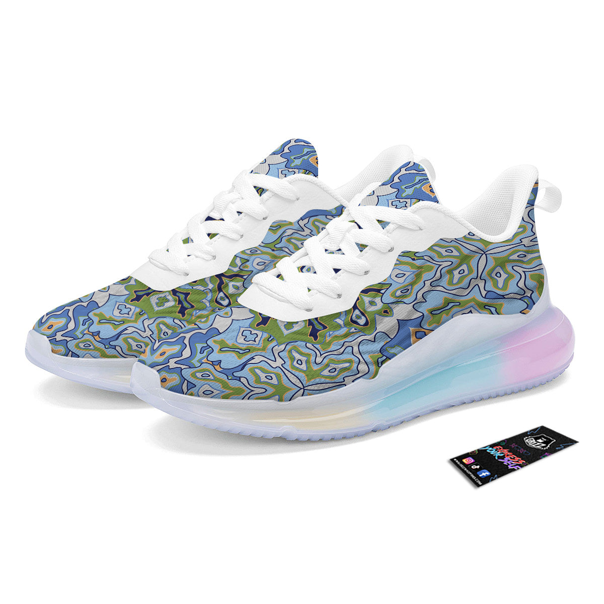 Kaleidoscope Boho Print Running Sneakers-grizzshop
