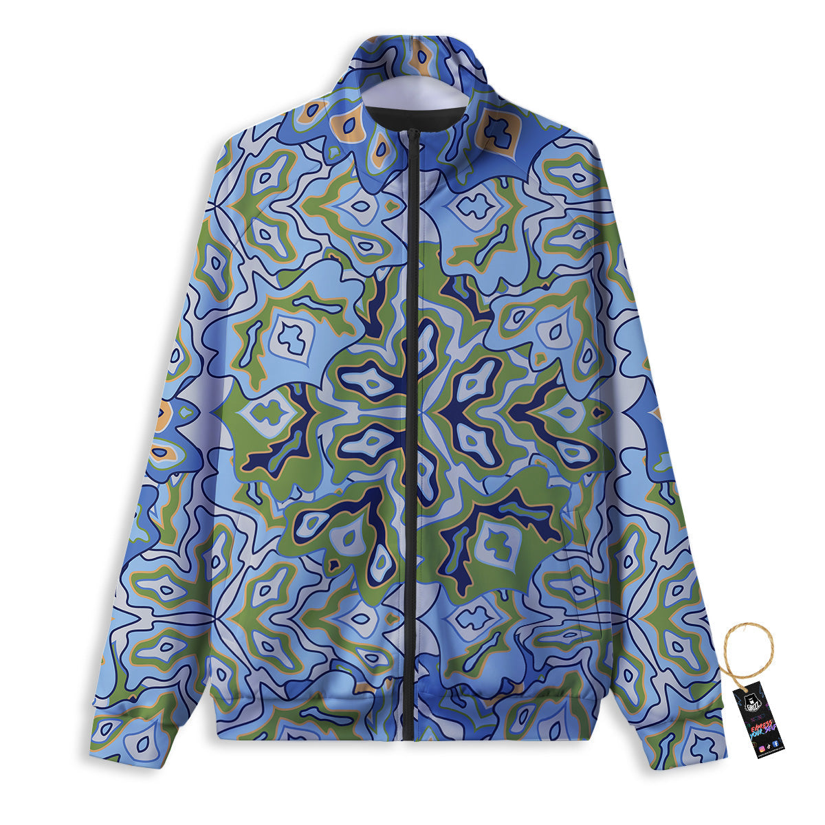 Kaleidoscope Boho Print Track Jacket-grizzshop