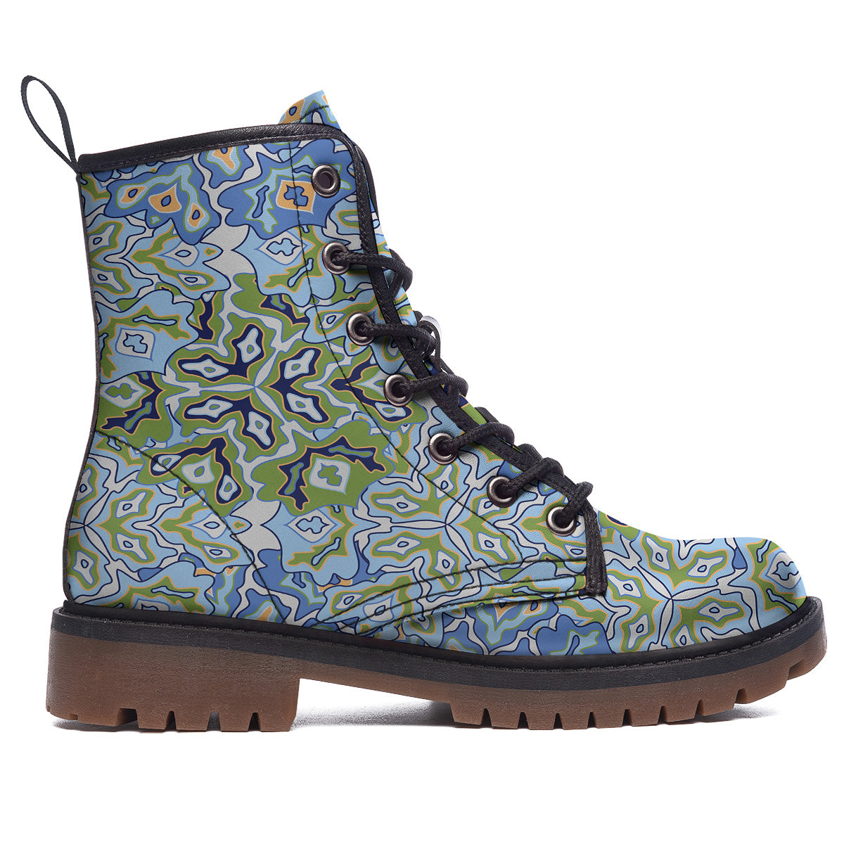 Kaleidoscope Boho Print Work Boots-grizzshop