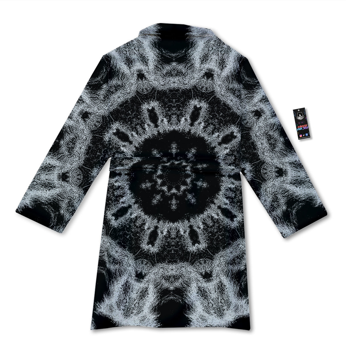 Kaleidoscope Cloud Dark Print Bathrobe-grizzshop